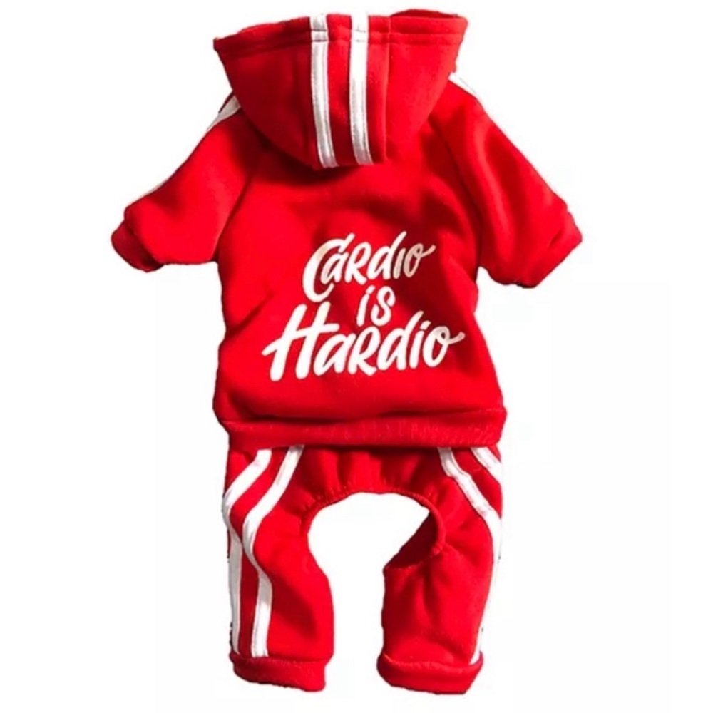 NWOT Fabdog dog tracksuit ‘Cardio is Hardio’ S